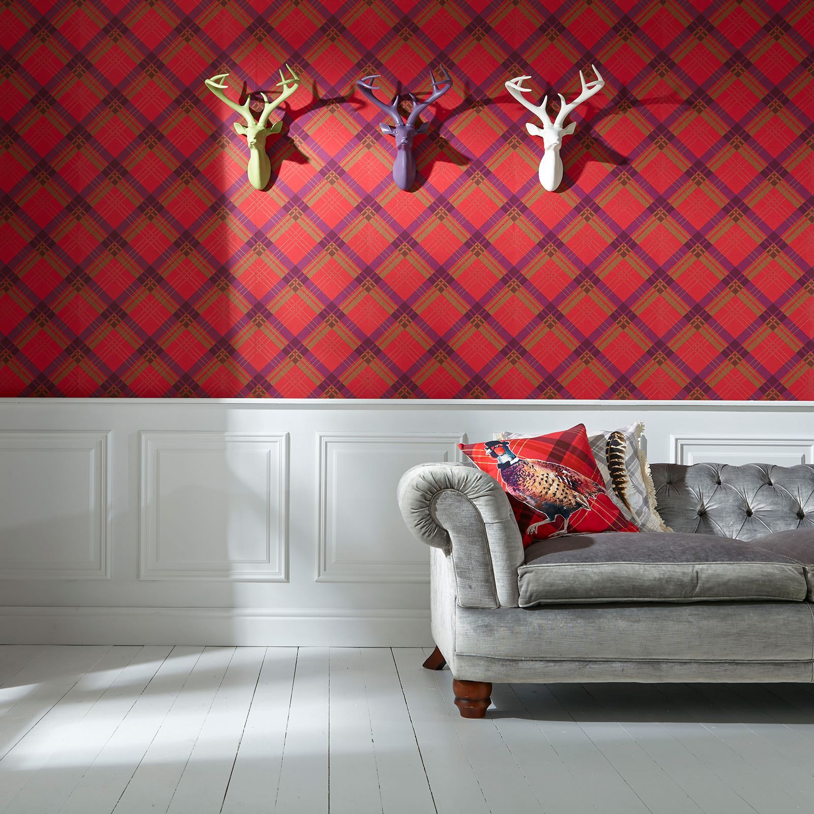 cream tartan wallpaper,wall,red,room,tile,wallpaper (714177