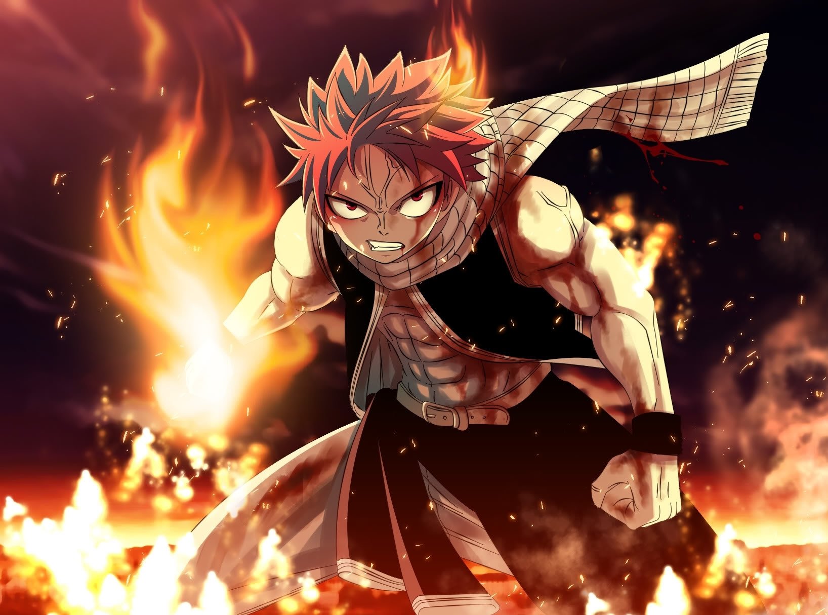 wallpaper de fairy tail,anime,cg artwork,cartoon,sky,fictional character