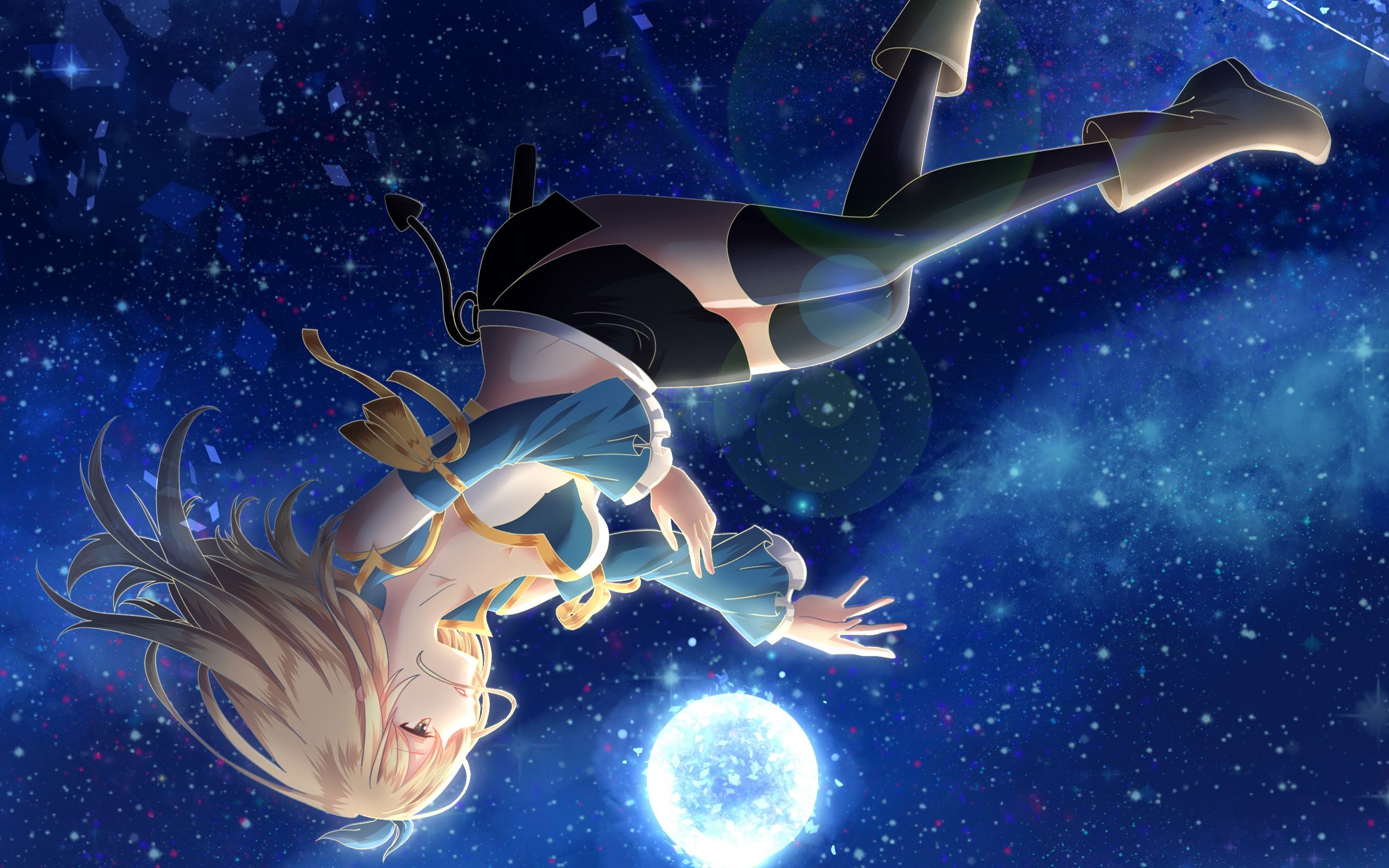 wallpaper de fairy tail,space,cg artwork,animated cartoon,sky,fictional character