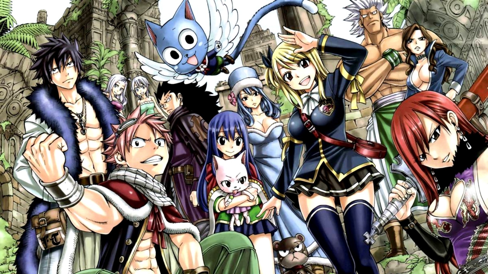 fairy tail logo wallpaper hd,cartoon,anime,fiction,fictional character,cg artwork