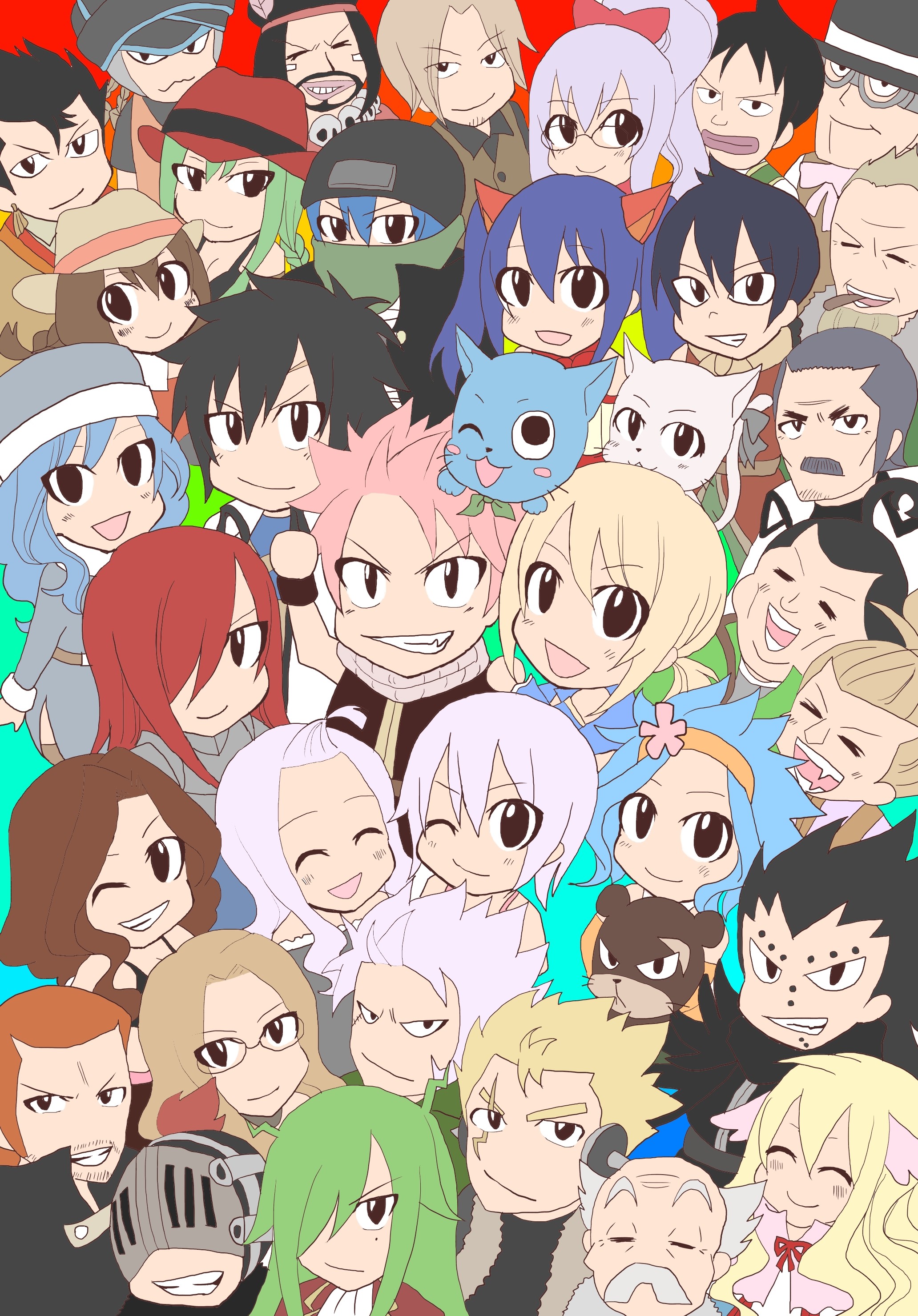 fairy tail chibi tapete,karikatur,anime,animierter cartoon,illustration,animation