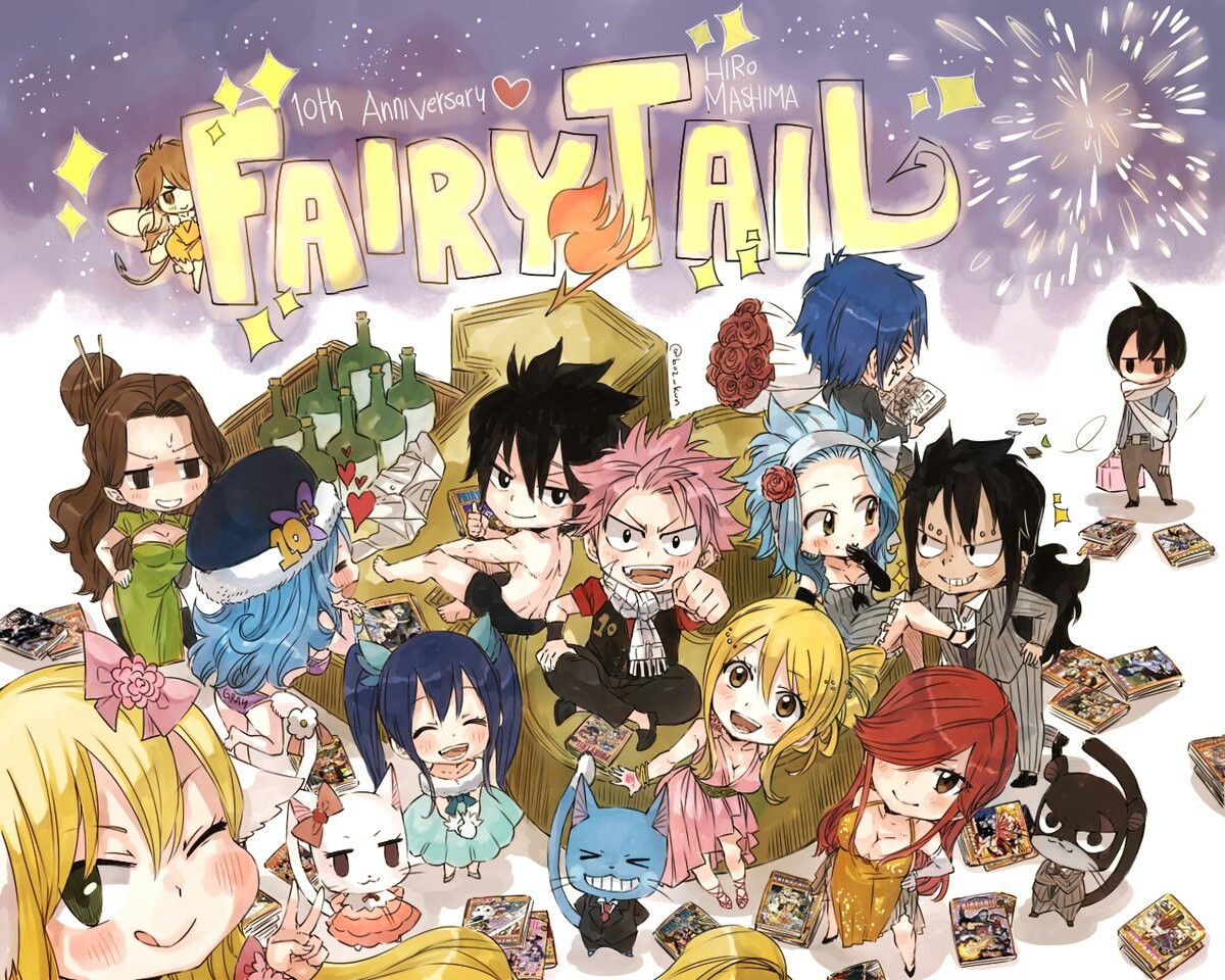 fairy tail chibi tapete,karikatur,anime,animierter cartoon,illustration,animation