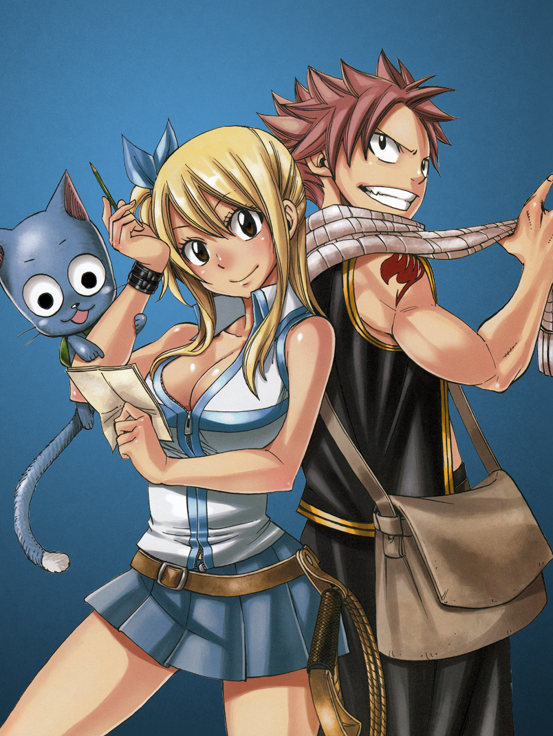 fairy tail wallpaper für android,karikatur,anime,illustration,animierter cartoon,erfundener charakter