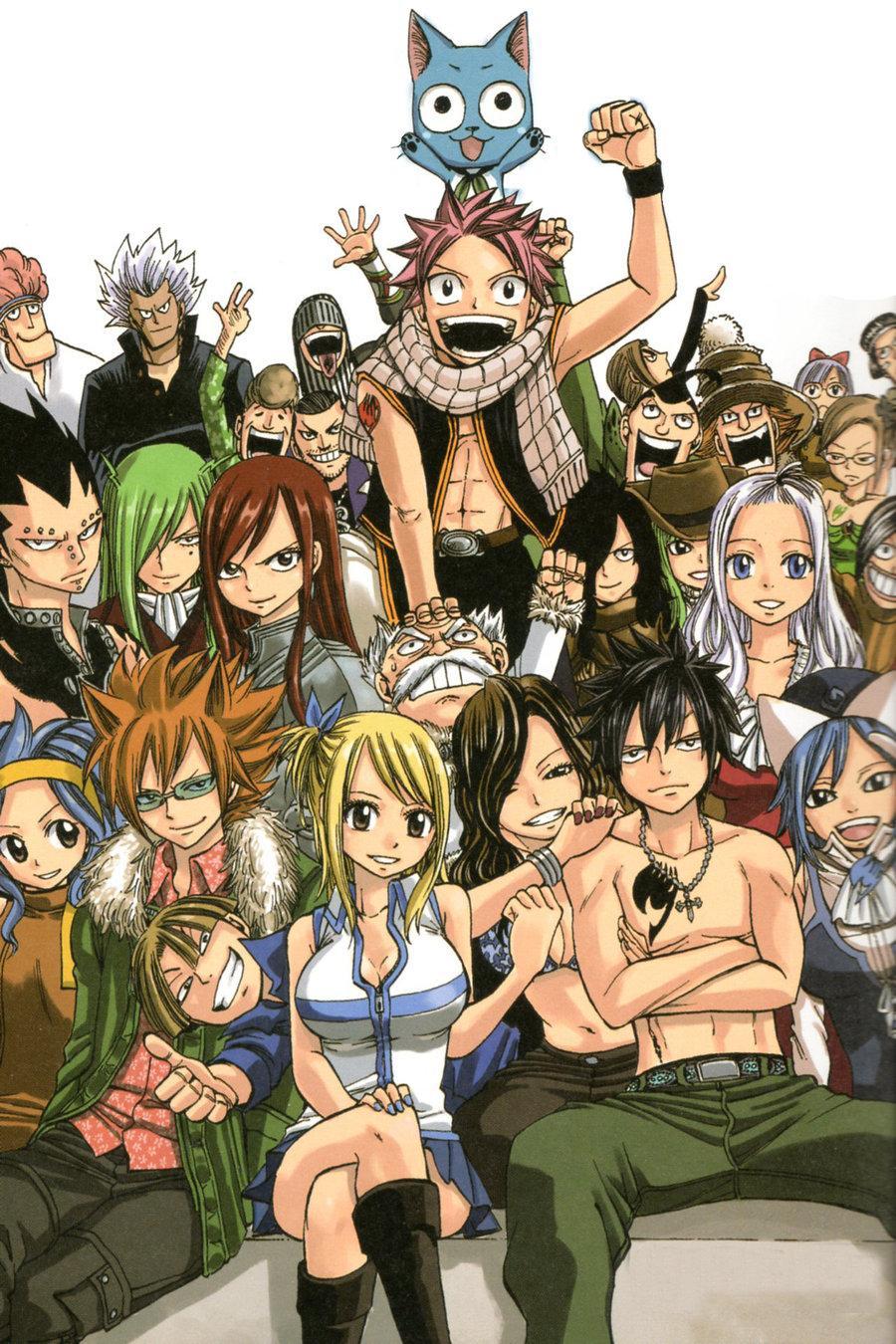 fairy tail wallpaper für android,karikatur,anime,gemeinschaft,illustration,erfundener charakter