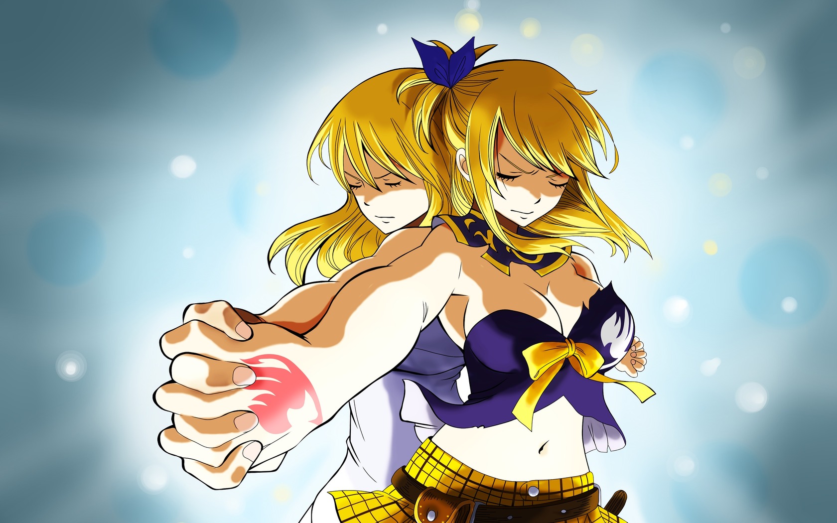 fairy tail lucy fondo de pantalla,dibujos animados,anime,cielo,ilustración,cg artwork