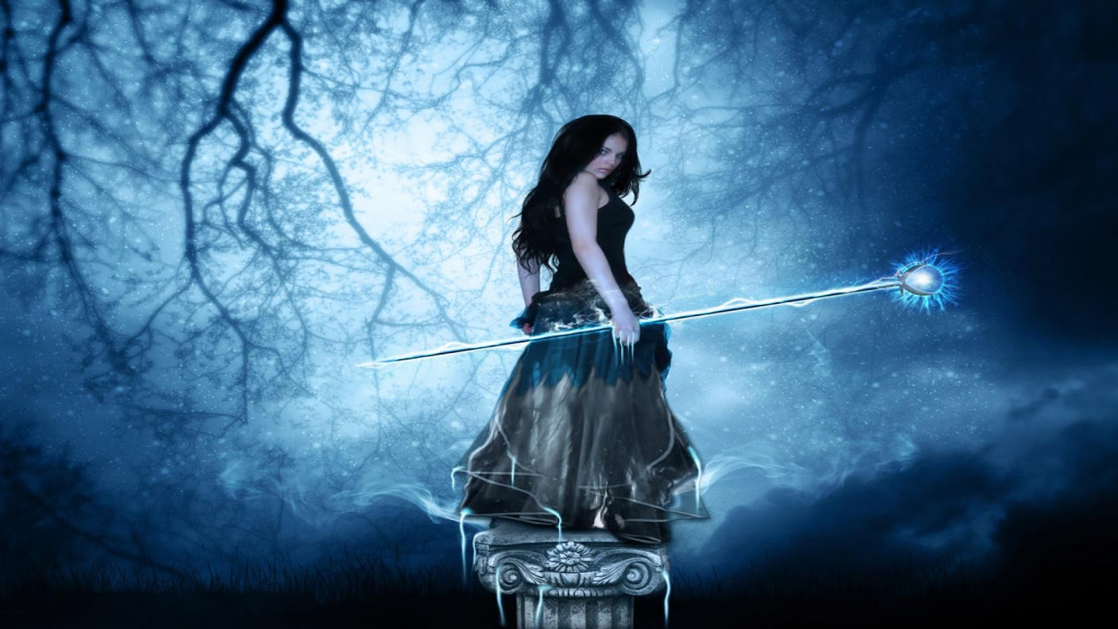 fairy pictures wallpapers,blue,water,cg artwork,photography,darkness