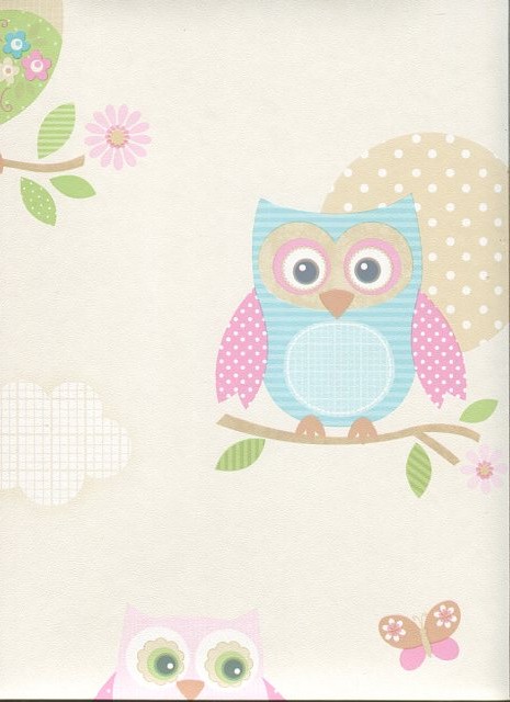 kids wallpaper uk,owl,pink,product,pattern,bird of prey