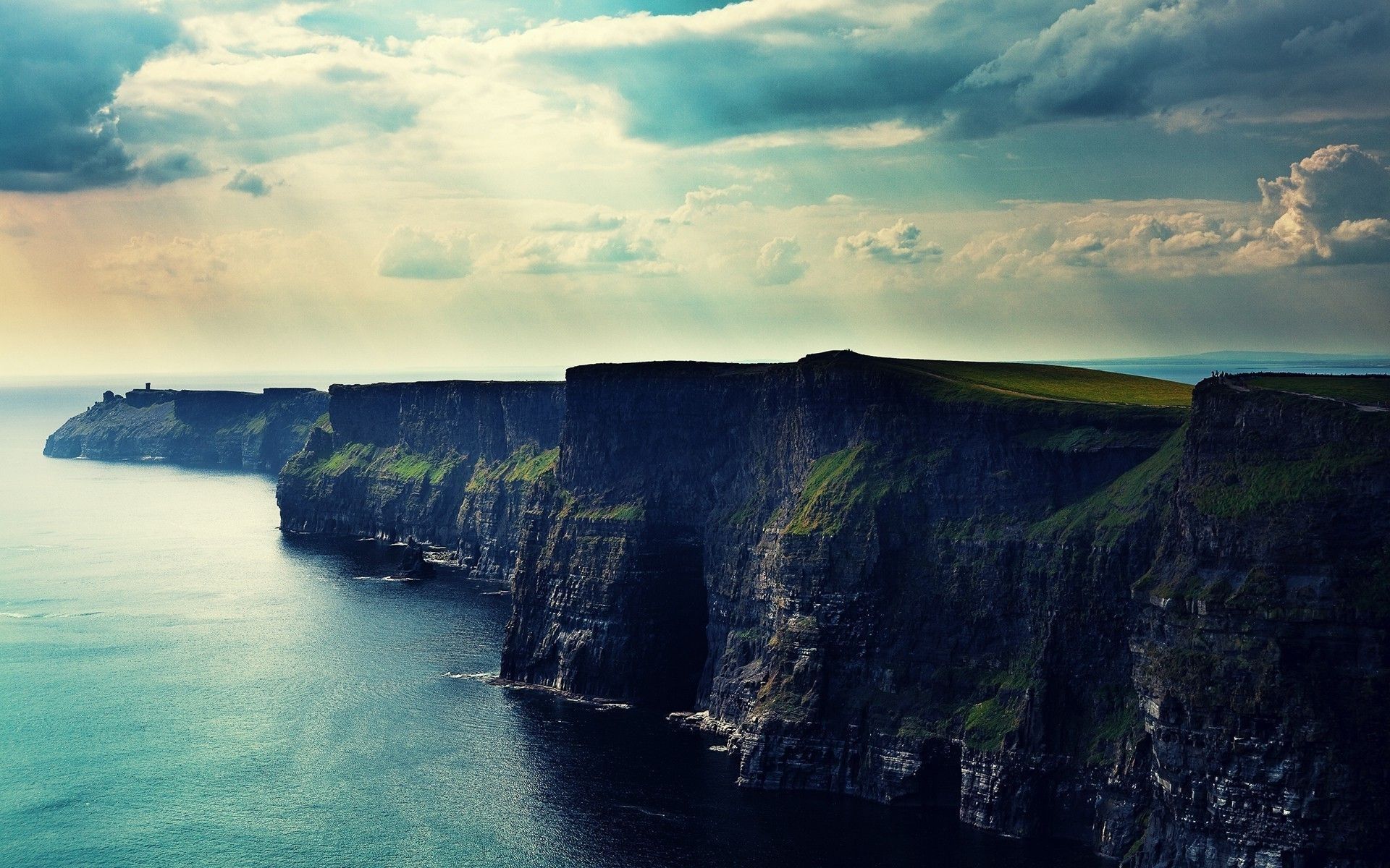 tapete irland b & q.,cliff,himmel,natur,meer,wasser