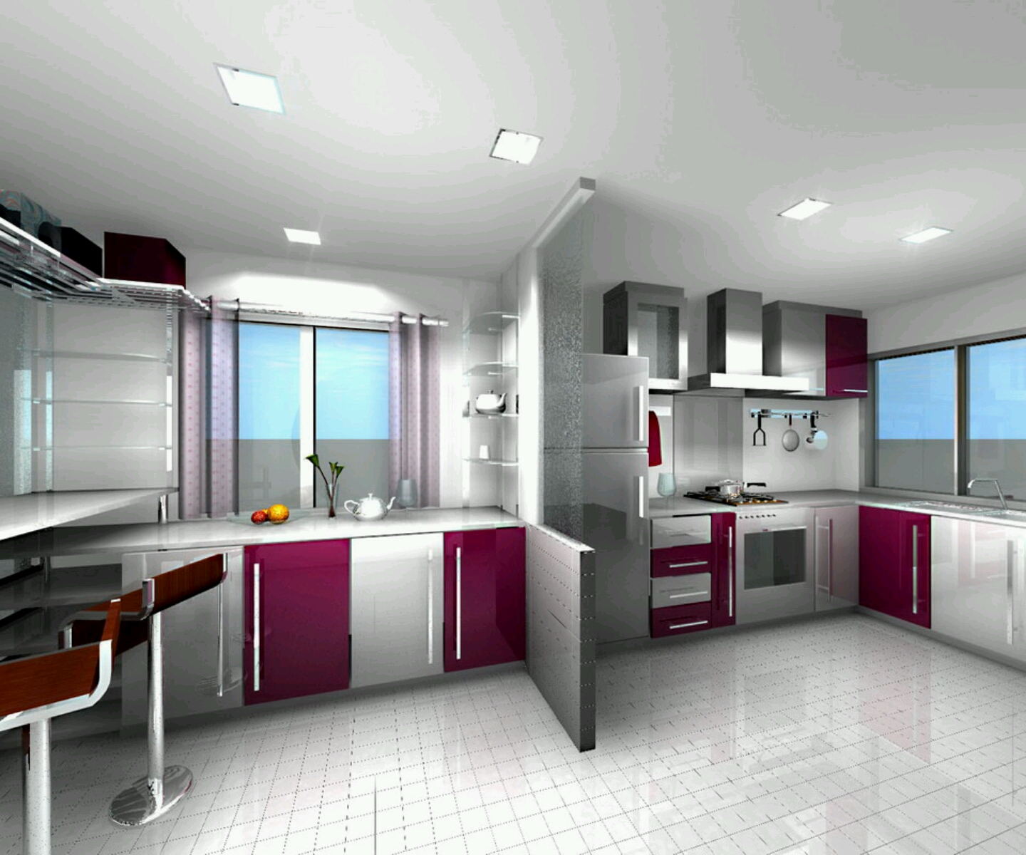 diseños modernos de papel tapiz de cocina,habitación,diseño de interiores,propiedad,gabinetes,mueble