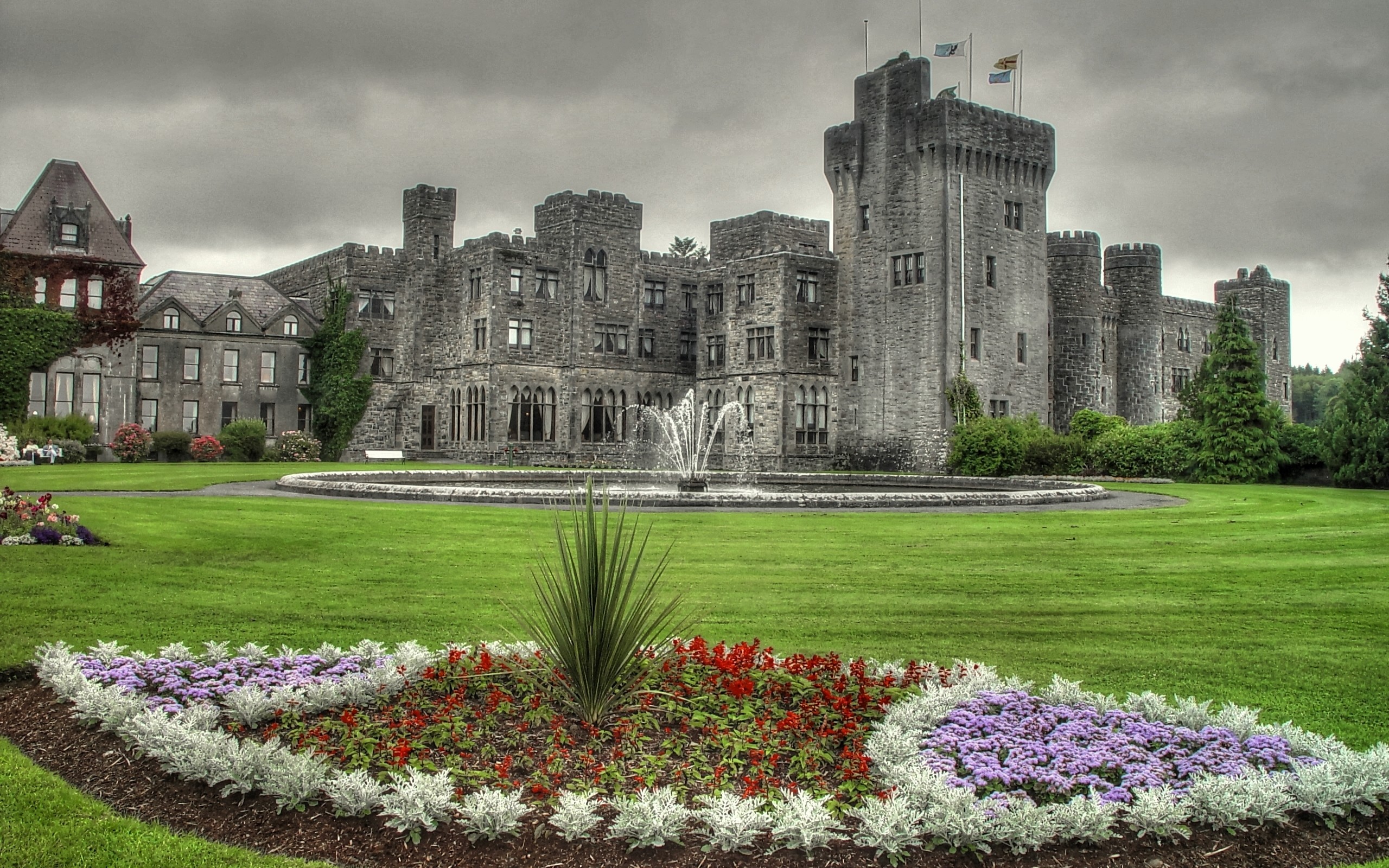 tapete irland b & q.,nachlass,gebäude,natürliche landschaft,stattliches heim,schloss