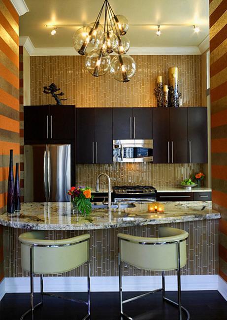 modern kitchen wallpaper designs,countertop,cabinetry,furniture,room,kitchen