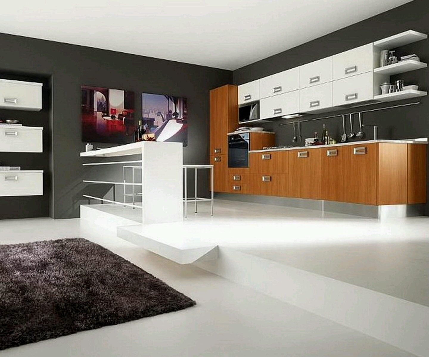 diseños modernos de papel tapiz de cocina,habitación,diseño de interiores,propiedad,mueble,gabinetes