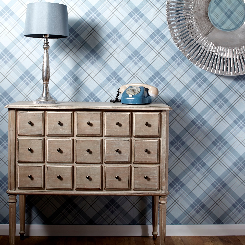 check wallpaper uk,furniture,blue,drawer,table,nightstand