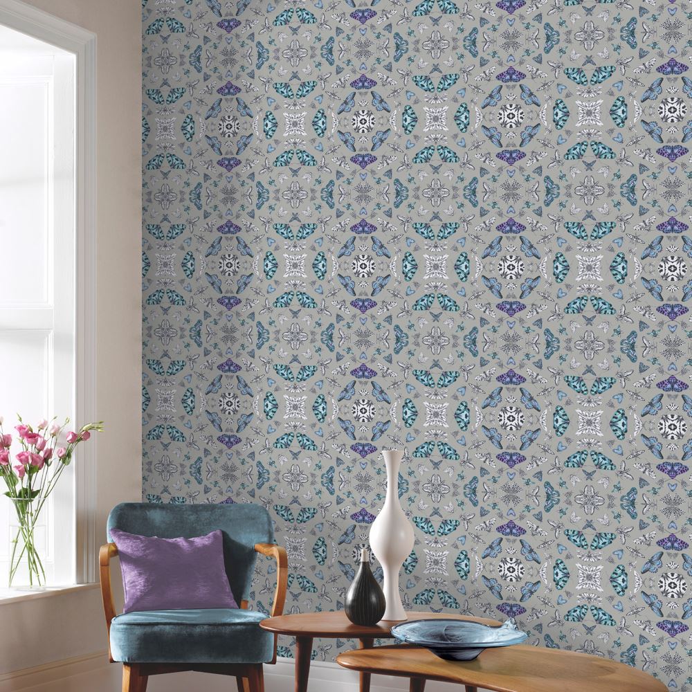 butterfly wallpaper for bedroom,wallpaper,wall,interior design,curtain,purple