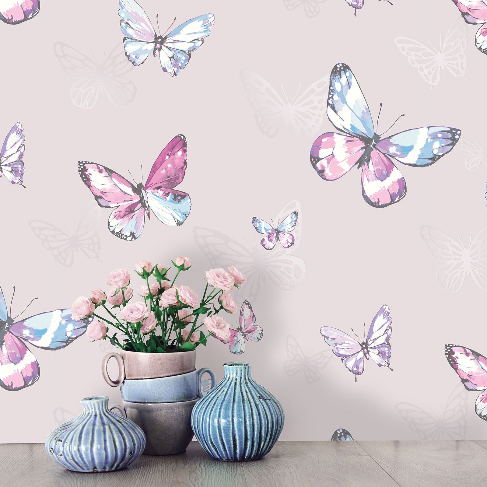 寝室の蝶の壁紙,バタフライ,蛾と蝶,昆虫,壁紙,ピンク