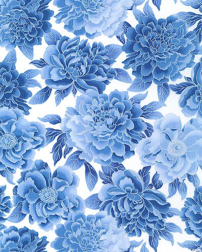 papier peint fleur d'argent,bleu,modèle,conception,textile,plante