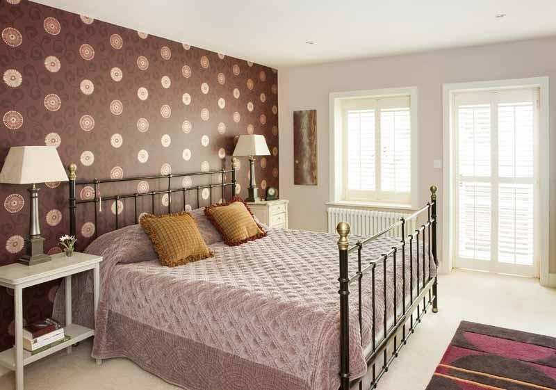 brown feature wallpaper,bedroom,furniture,bed,room,property