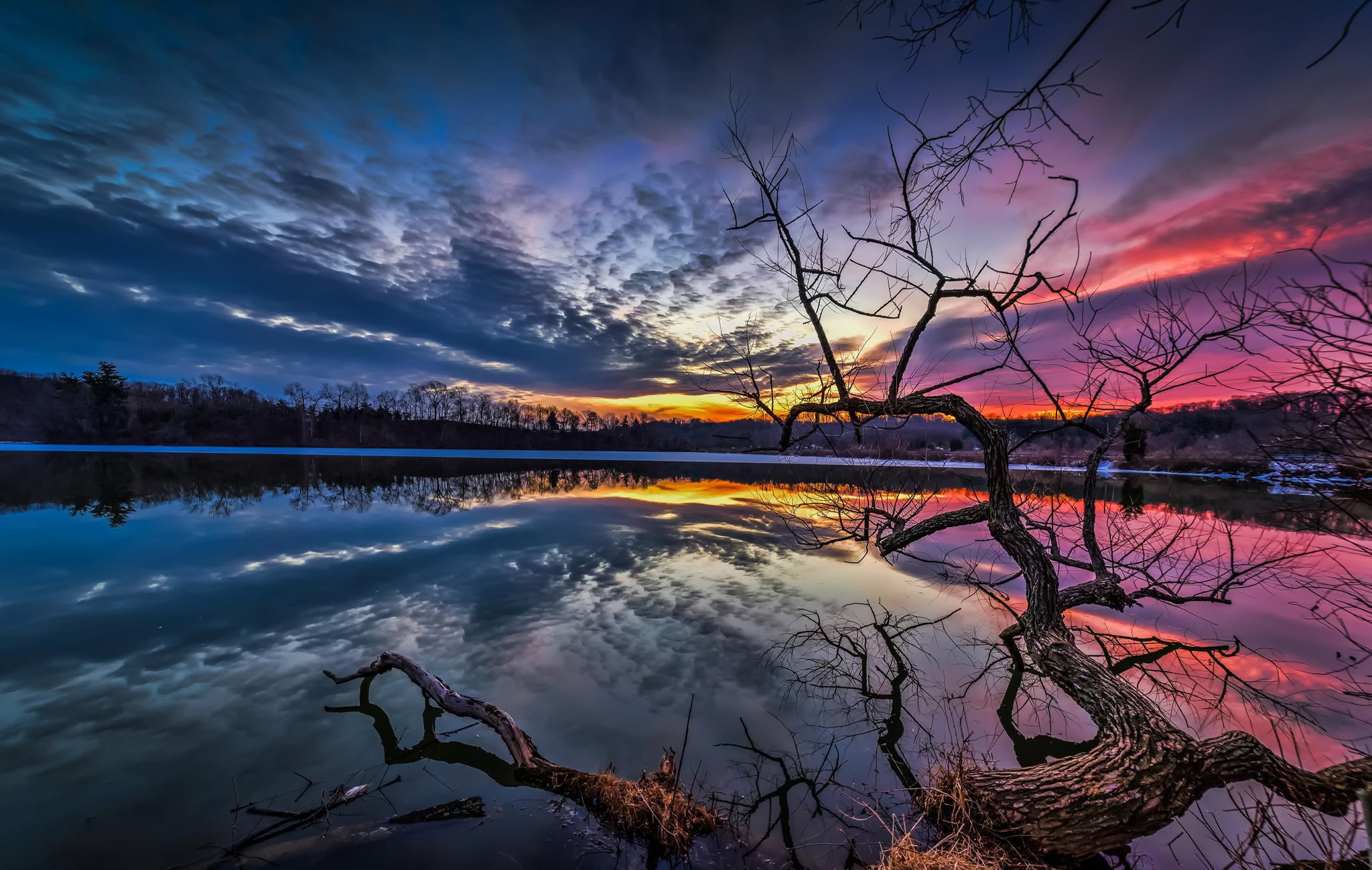 erstaunliche fototapete,himmel,natürliche landschaft,natur,betrachtung,wasser