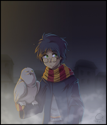 fond d'écran harry potter anime,dessin animé,anime,illustration,animation,dessin