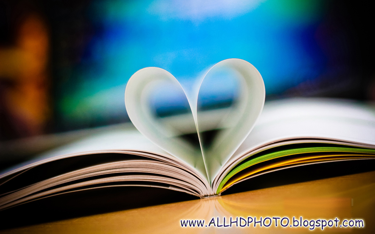 papel tapiz del corazón 3d,azul,amor,corazón,amarillo,libro
