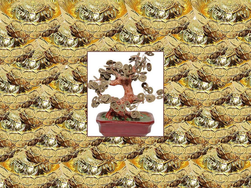 feng shui wallpaper for wealth,pattern,fictional character,games,metal,art