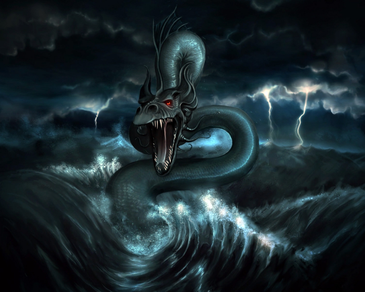 carta da parati fantasy 3d,buio,cg artwork,demone,mitologia,drago