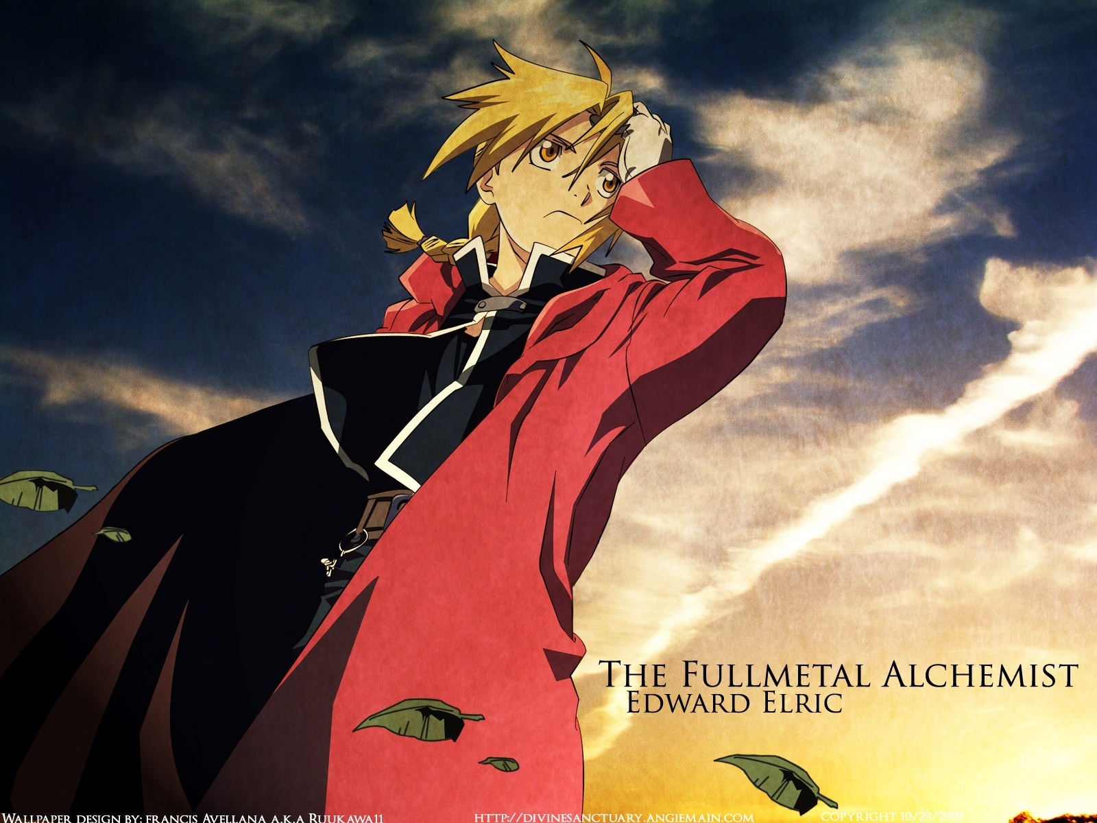 edward wallpaper,anime,cartoon,sky,artwork,cg artwork