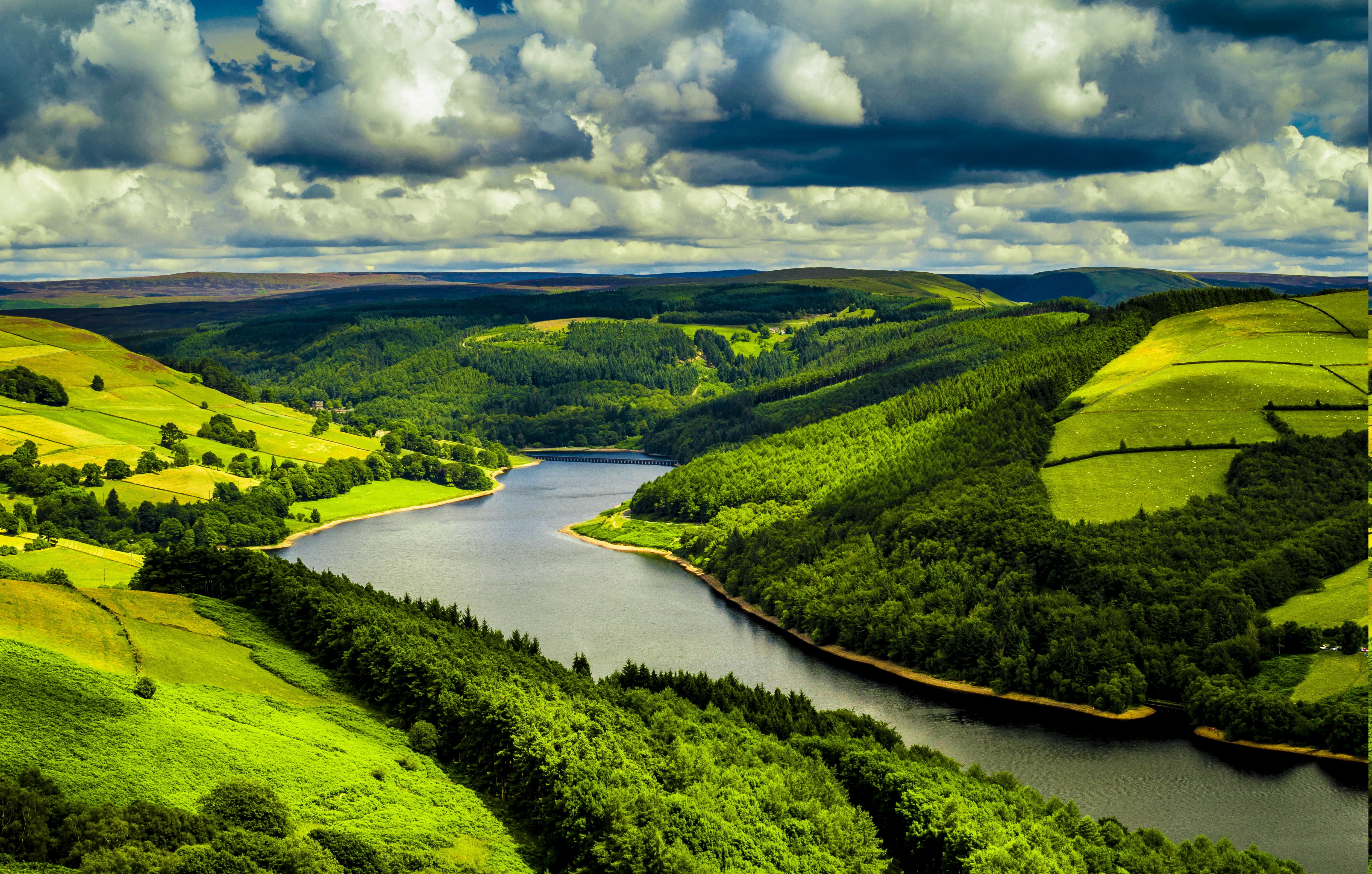 grüne landschaft tapete,natürliche landschaft,natur,grün,wasservorräte,bergstation