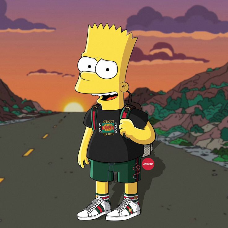 simpson supreme wallpaper,cartoon,animated cartoon,animation,illustration,fictional character