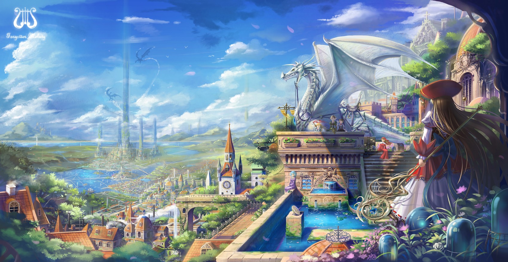 fondo de pantalla de tema anime,juego de acción y aventura,juegos,juego de pc,cg artwork,mitología