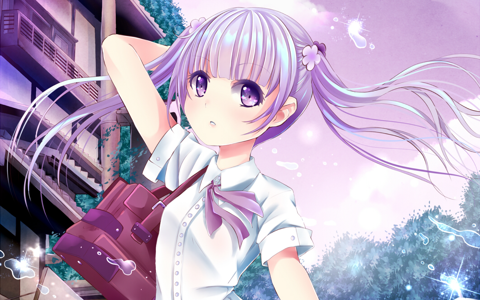 new anime wallpaper,cartoon,anime,cg artwork,long hair,sky