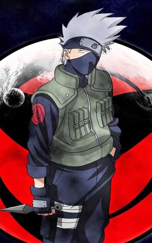 fond d'écran kakashi pour android,anime,naruto,dessin animé,personnage fictif,ouvrages d'art