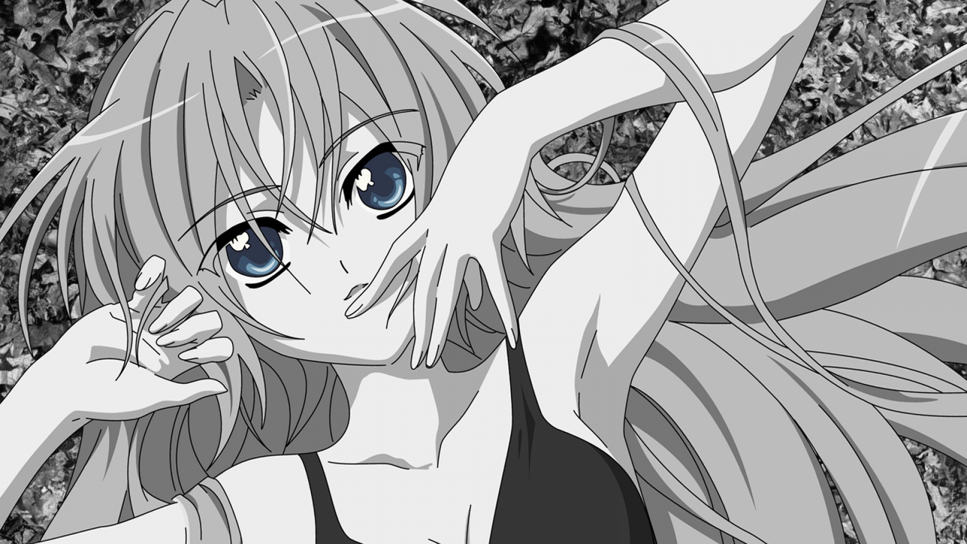 fondo de pantalla de anime negro,dibujos animados,anime,monocromo,boca,línea