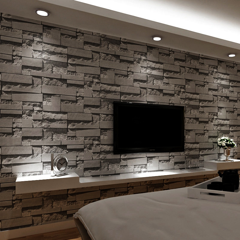 거실 영국을위한 3d 벽지,벽,돌담,벽돌,방,인테리어 디자인
