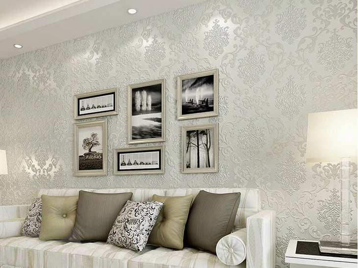 silver wallpaper living room,living room,room,wall,interior design,furniture
