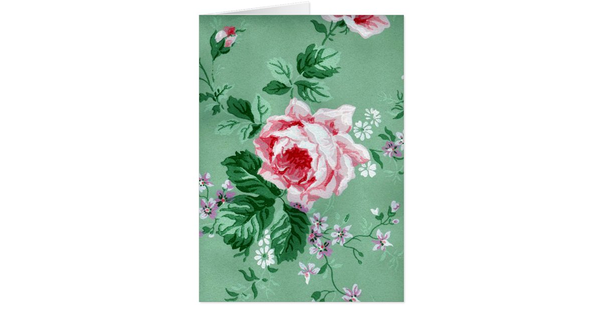 papel tapiz floral vintage uk,verde,rosado,flor,rosa,rosa centifolia