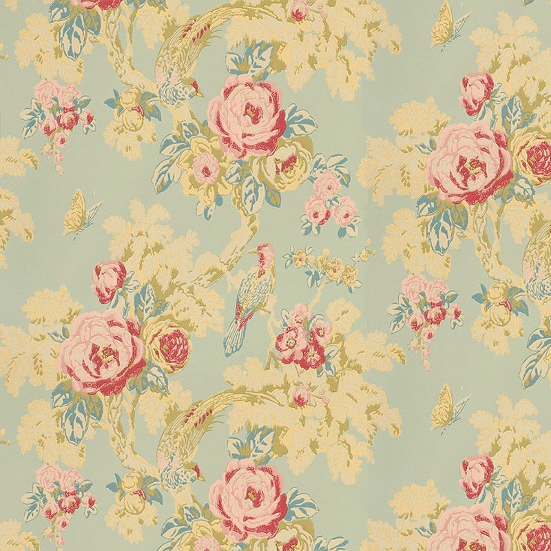 papier peint floral vintage royaume uni,rose,modèle,art floral,aqua,fond d'écran