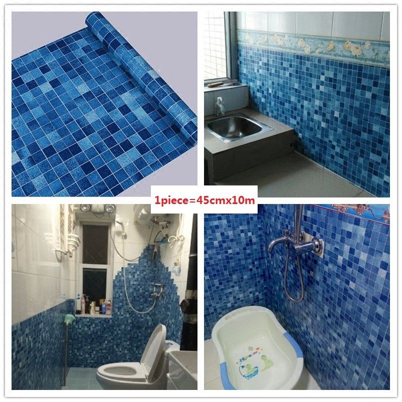 papel tapiz de baño barato,azul,loseta,producto,propiedad,pared