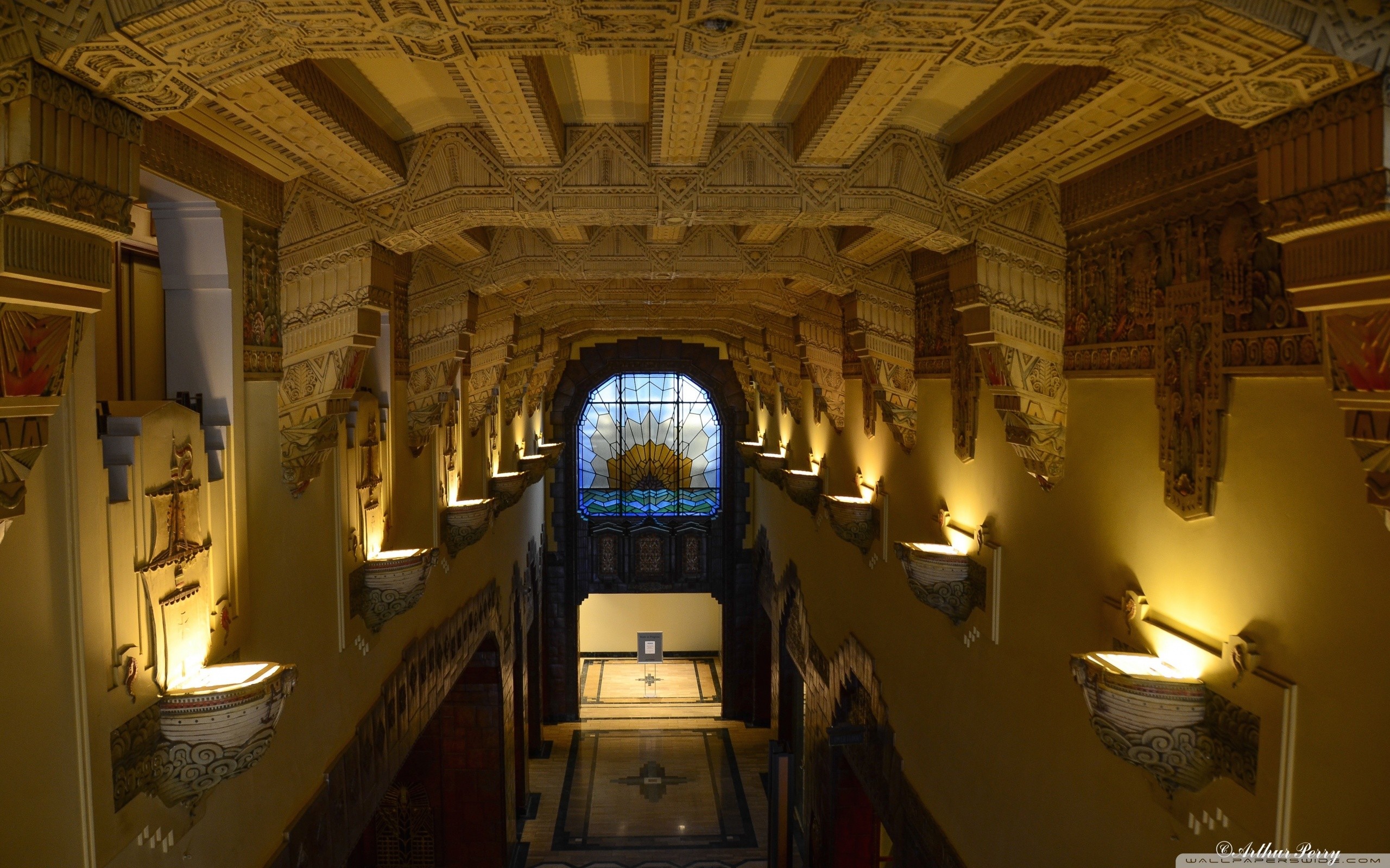 art deco wallpaper b&q,building,architecture,historic site,arch,ceiling