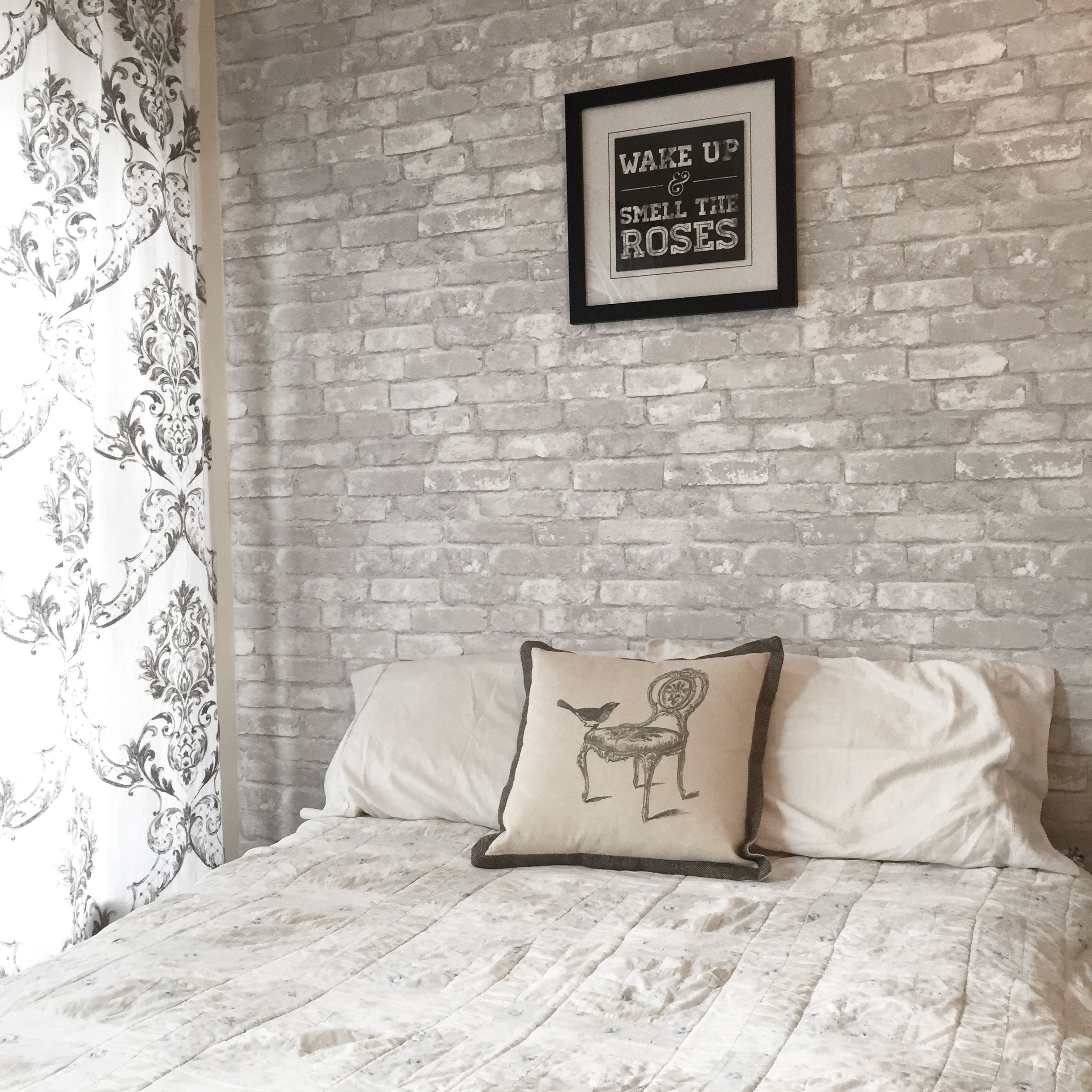 dormitorio de papel tapiz de ladrillo blanco,pared,dormitorio,habitación,mueble,fondo de pantalla