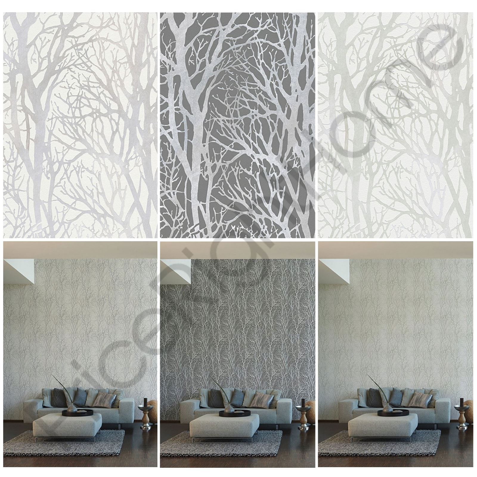 grey wallpaper feature wall,wallpaper,leaf,wall,beige,tree (723600