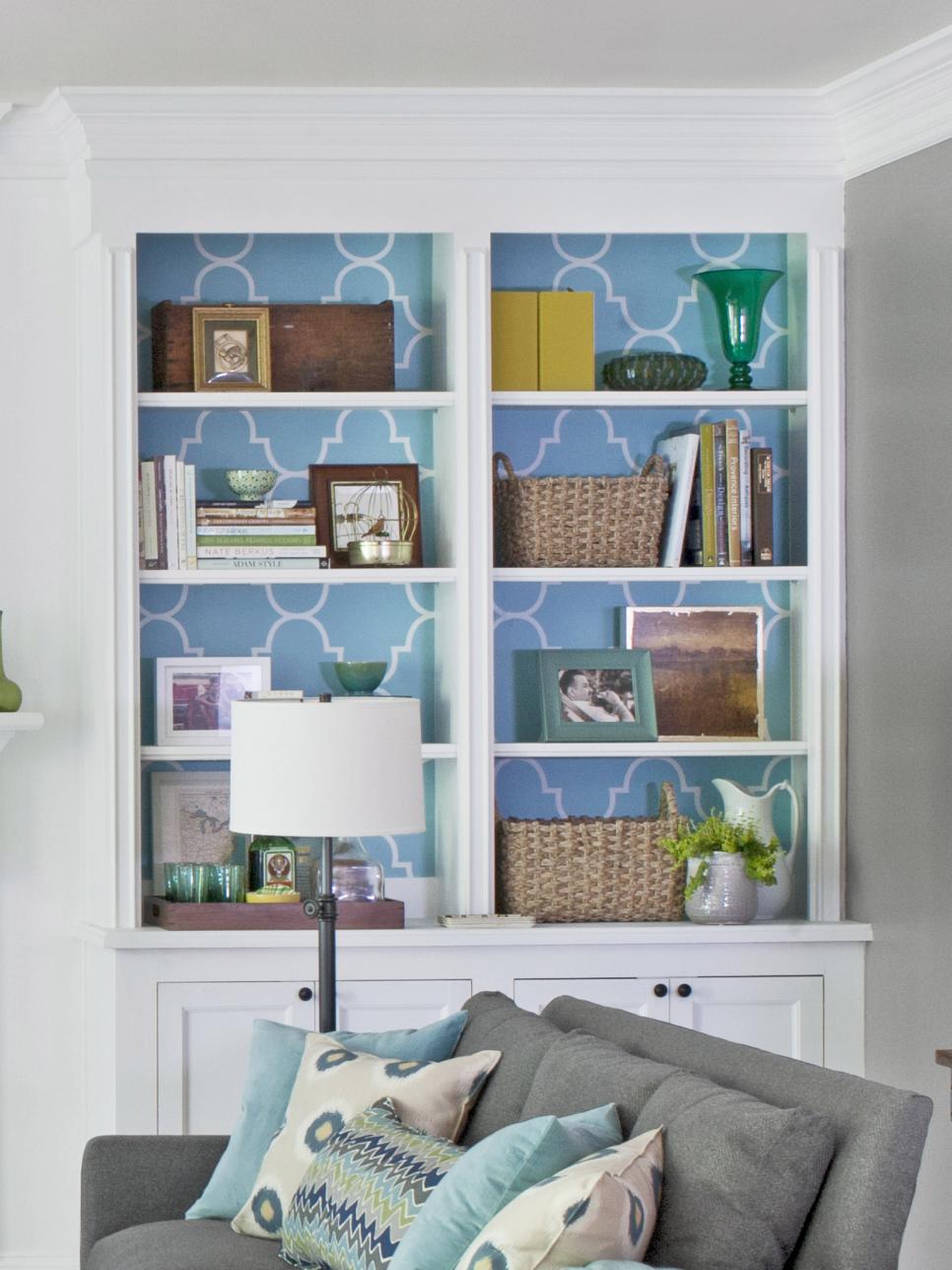 bookcase wallpaper b&q,shelf,shelving,furniture,room,wall (723733