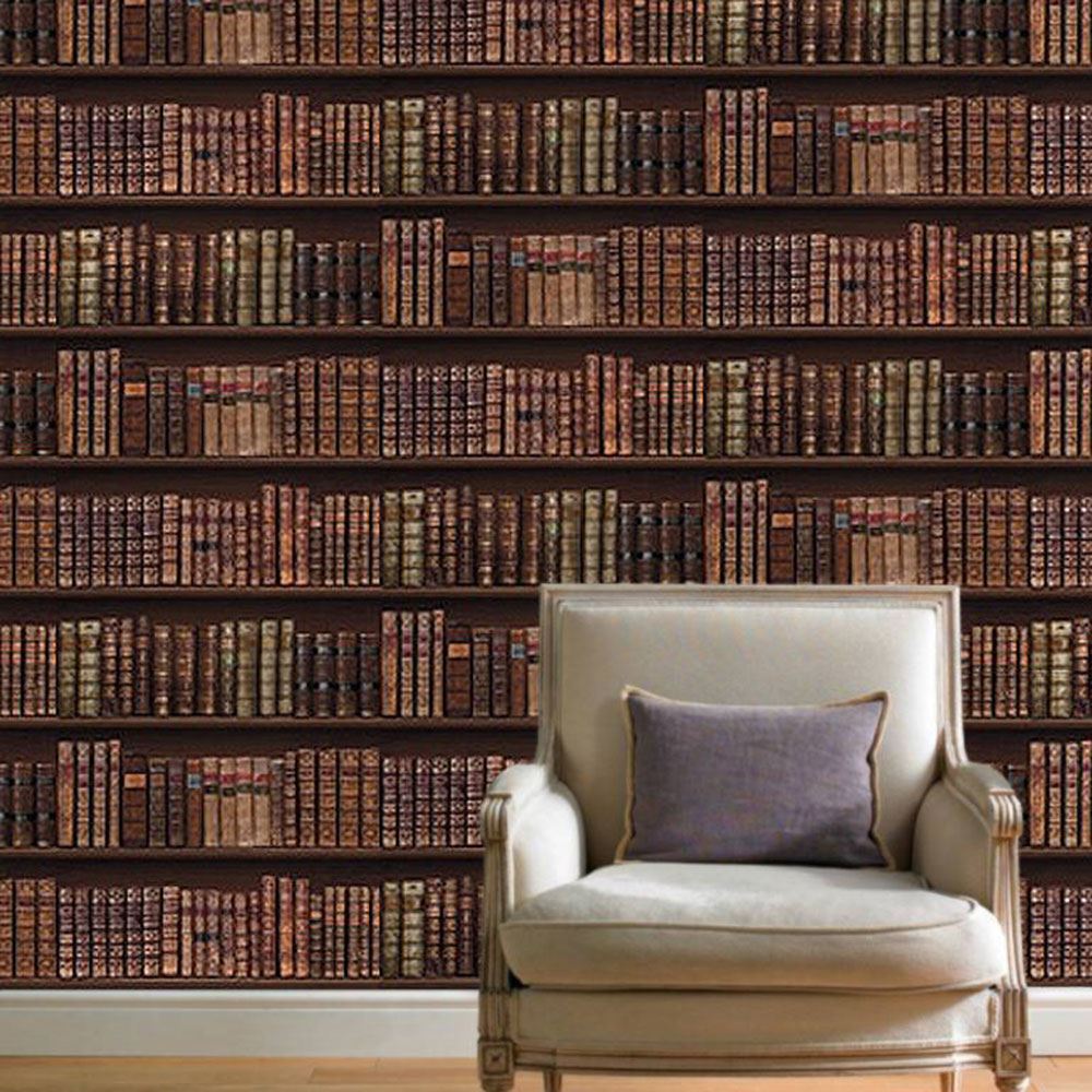 bookcase wallpaper b&q,wall,furniture,bookcase,brown,wallpaper (723759