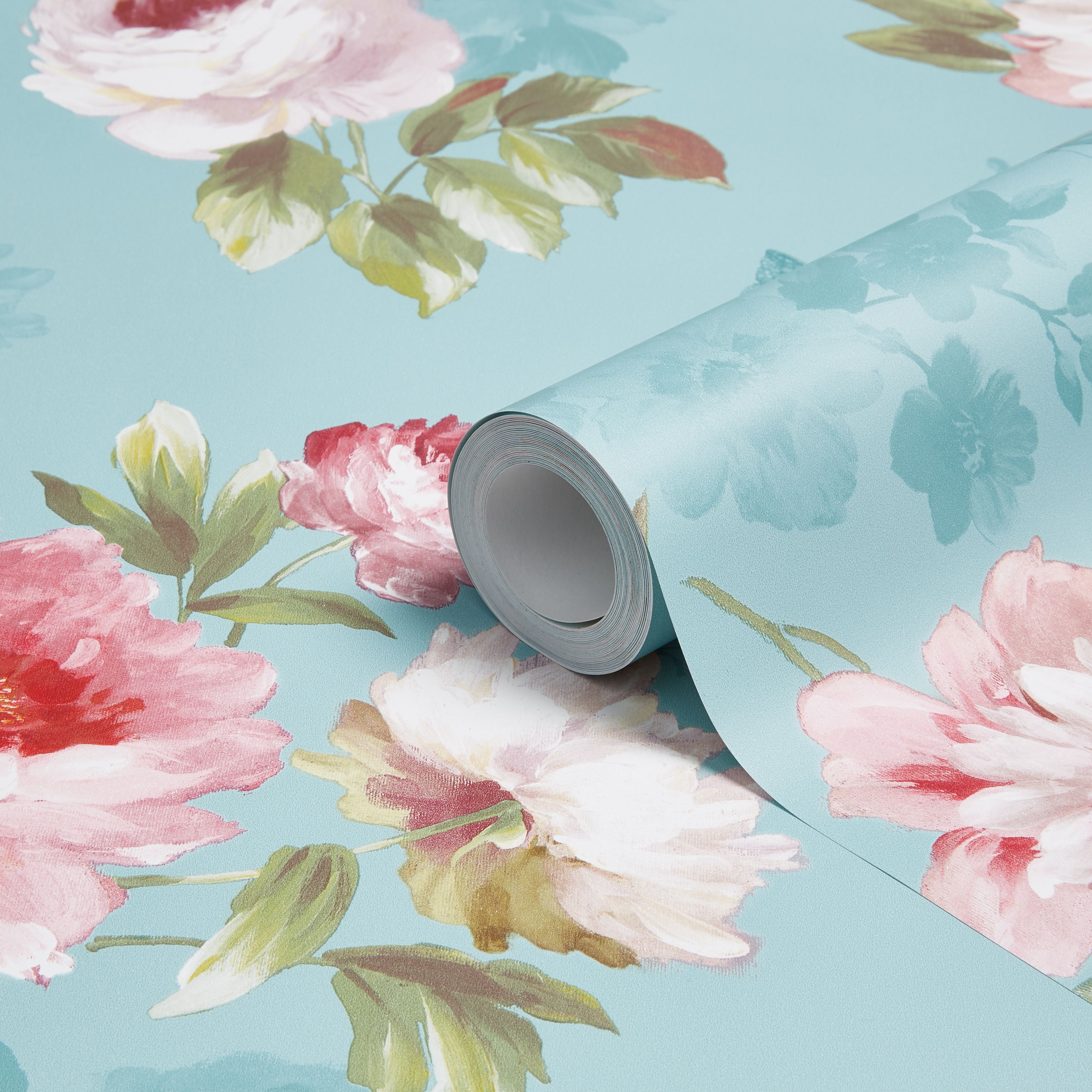 duck egg blue wallpaper b&q,pink,flower,wallpaper,petal,botany (723913