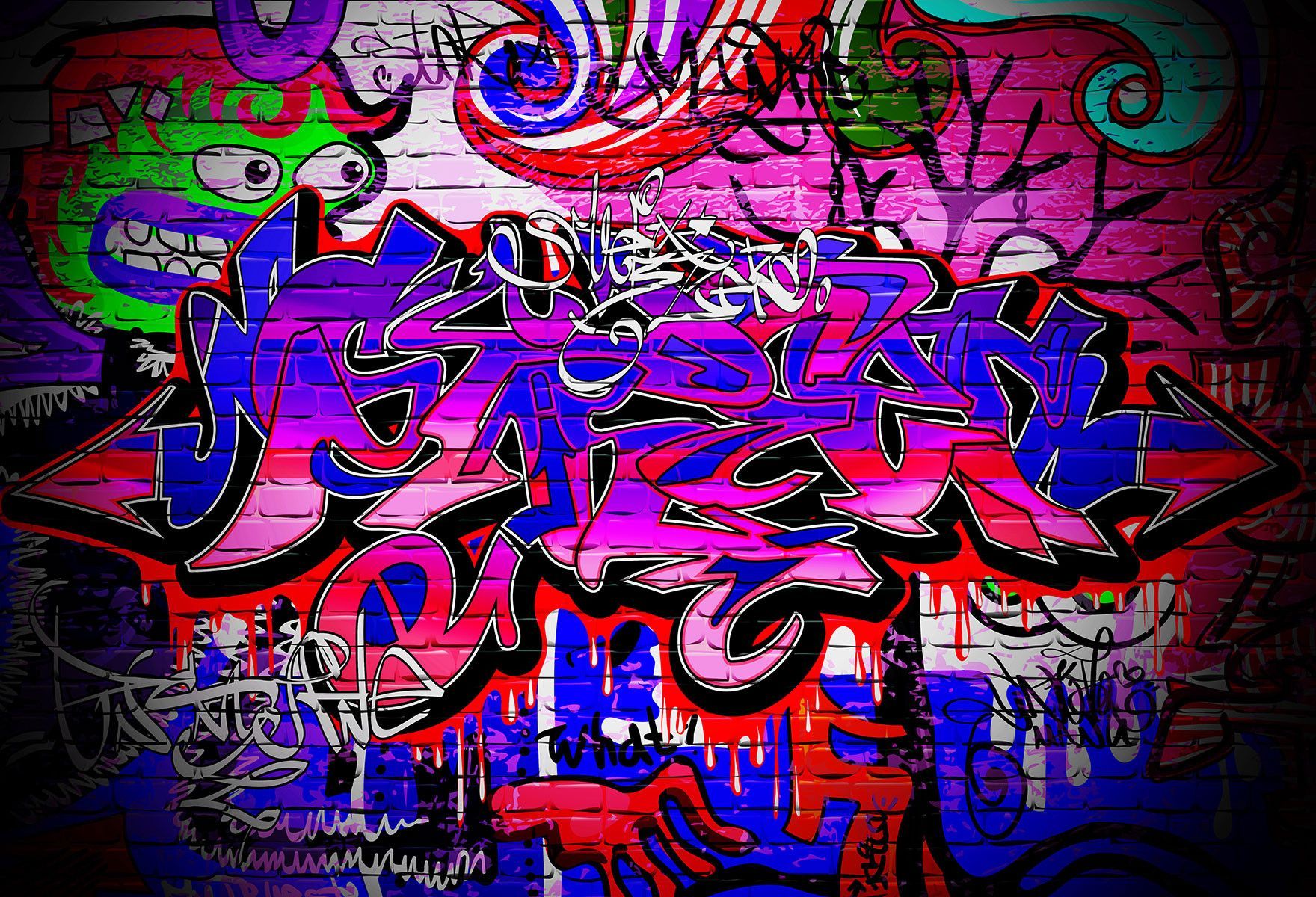 graffiti tapete b & m,graffiti,kunst,text,schriftart,straßenkunst