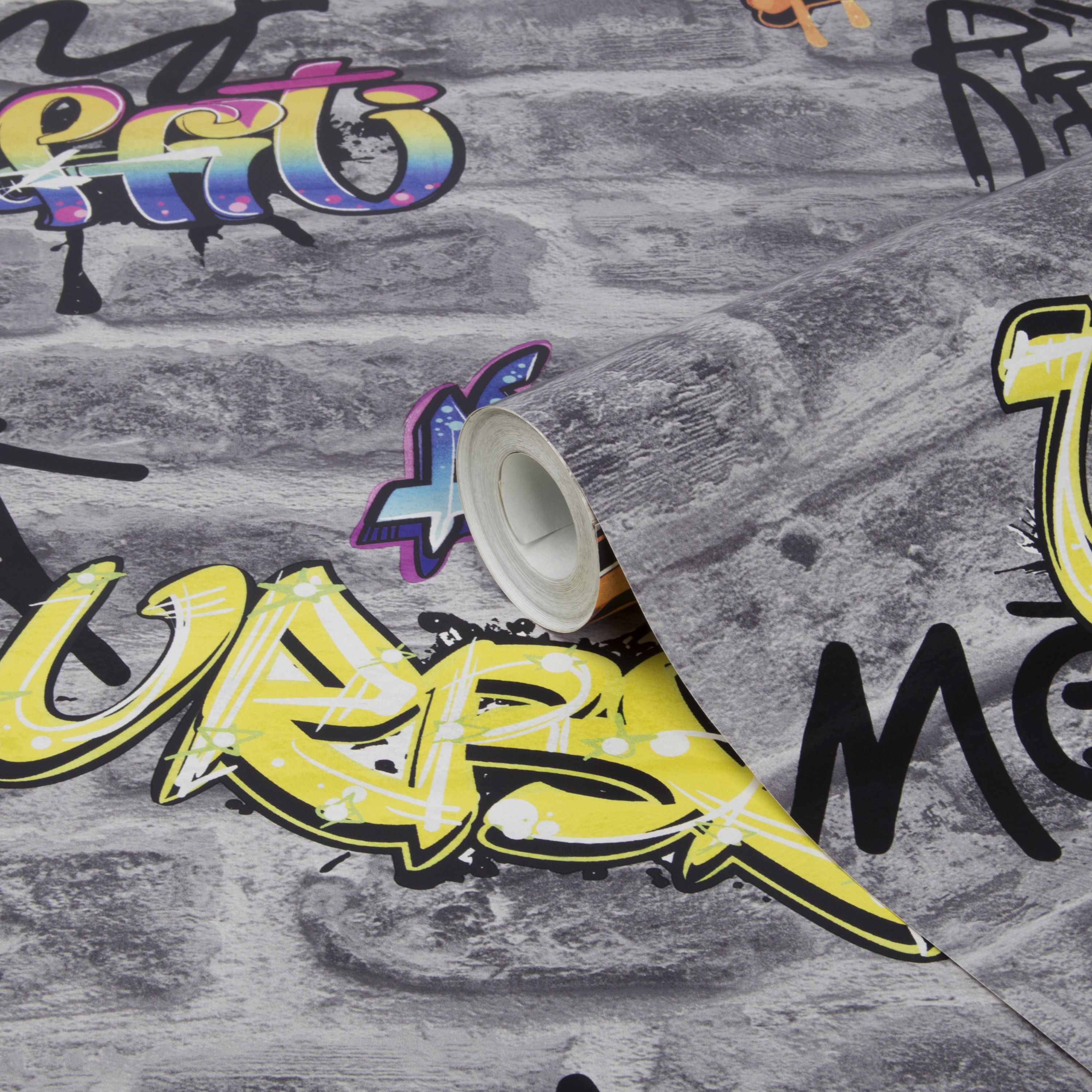 graffiti tapete b & m,schriftart,text,graffiti,gelb,straßenkunst