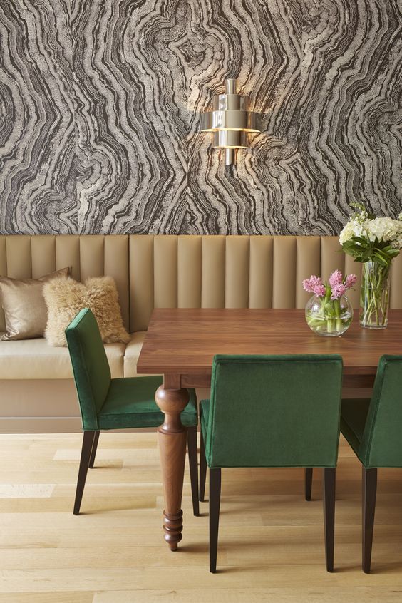 dining room wallpaper b&q,room,green,interior design,furniture,wallpaper