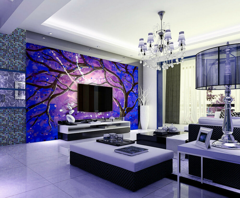 purple wallpaper for home,living room,room,interior design,purple,ceiling