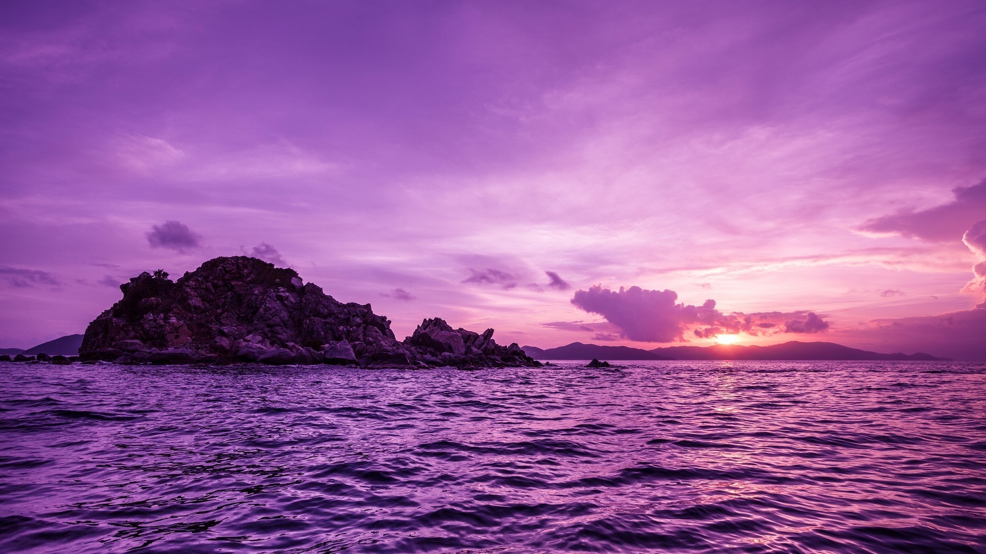 lila tapete für zu hause,himmel,gewässer,meer,natur,horizont