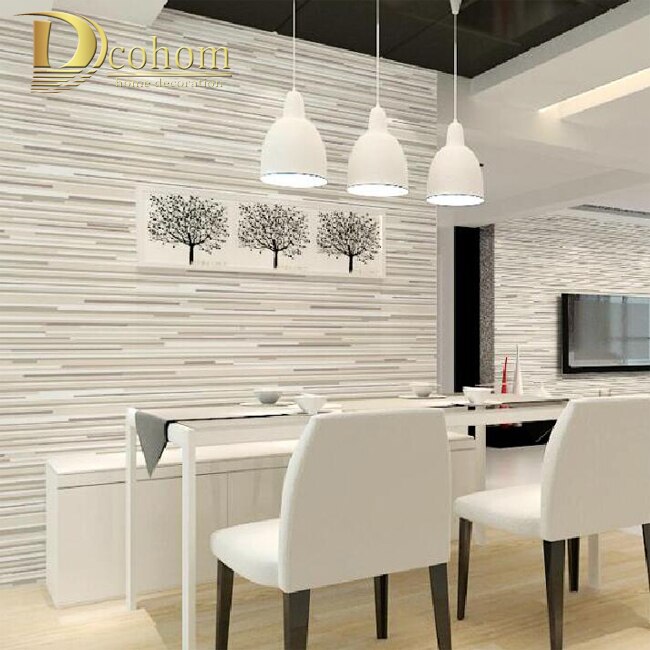 horizontal striped wallpaper b&q,dining room,room,interior design,wall,furniture